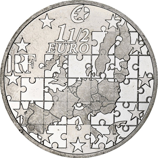 Franţa, 
  
  1 1/2 euro, 
  
  Elargissement de l'UE