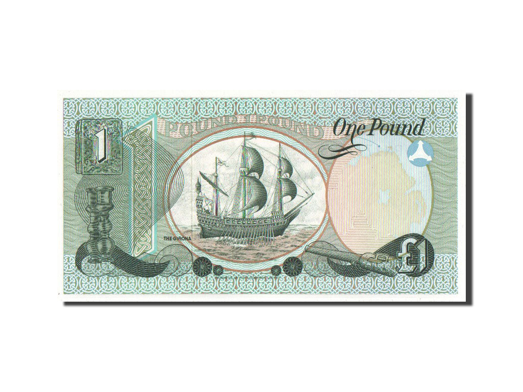 bancnota, 
  
  Irlanda de Nord, 
  
  1 Lira