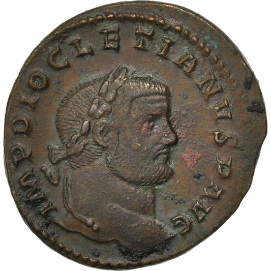 Monedă, 
  
  Diocletian, 
  
  Follis