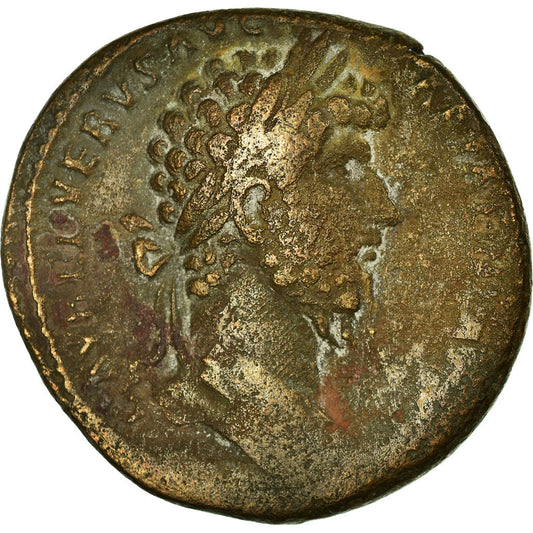 Monedă, 
  
  Lucius Verus, 
  
  Sestertius