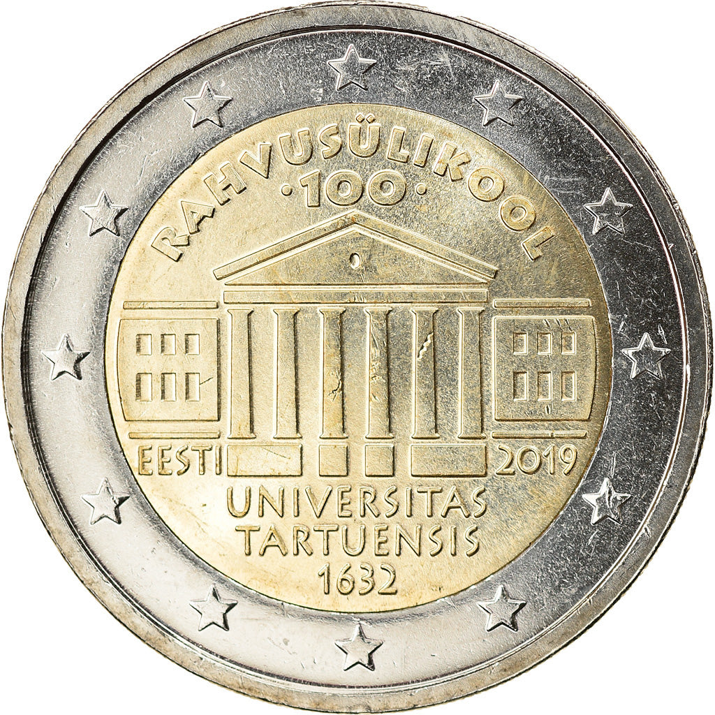 Estonia, 
  
  2 euro, 
  
  Universitatea din Tartu