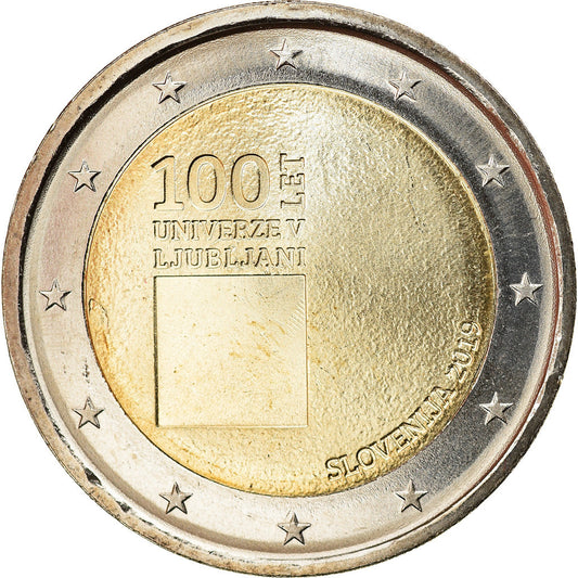 Slovenia, 
  
  2 euro, 
  
  Universitatea din Ljubljana