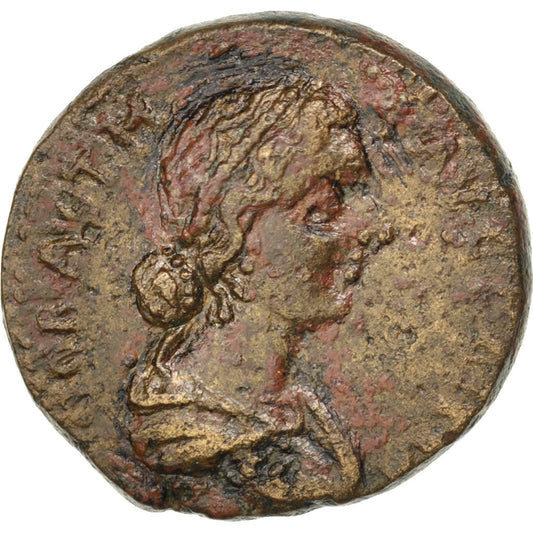 Monedă, 
  
  Faustina a II-a, 
  
  Bronz