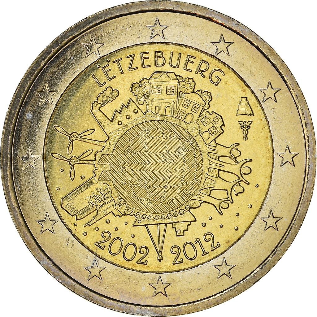 Luxemburg, 
  
  2 euro, 
  
  €uro 2002-2012