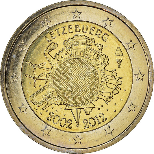 Luxemburg, 
  
  2 euro, 
  
  €uro 2002-2012