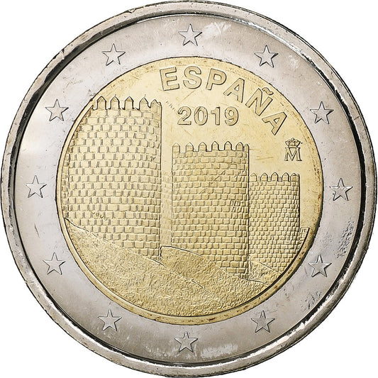 Spania, 
  
  2 euro, 
  
  2019