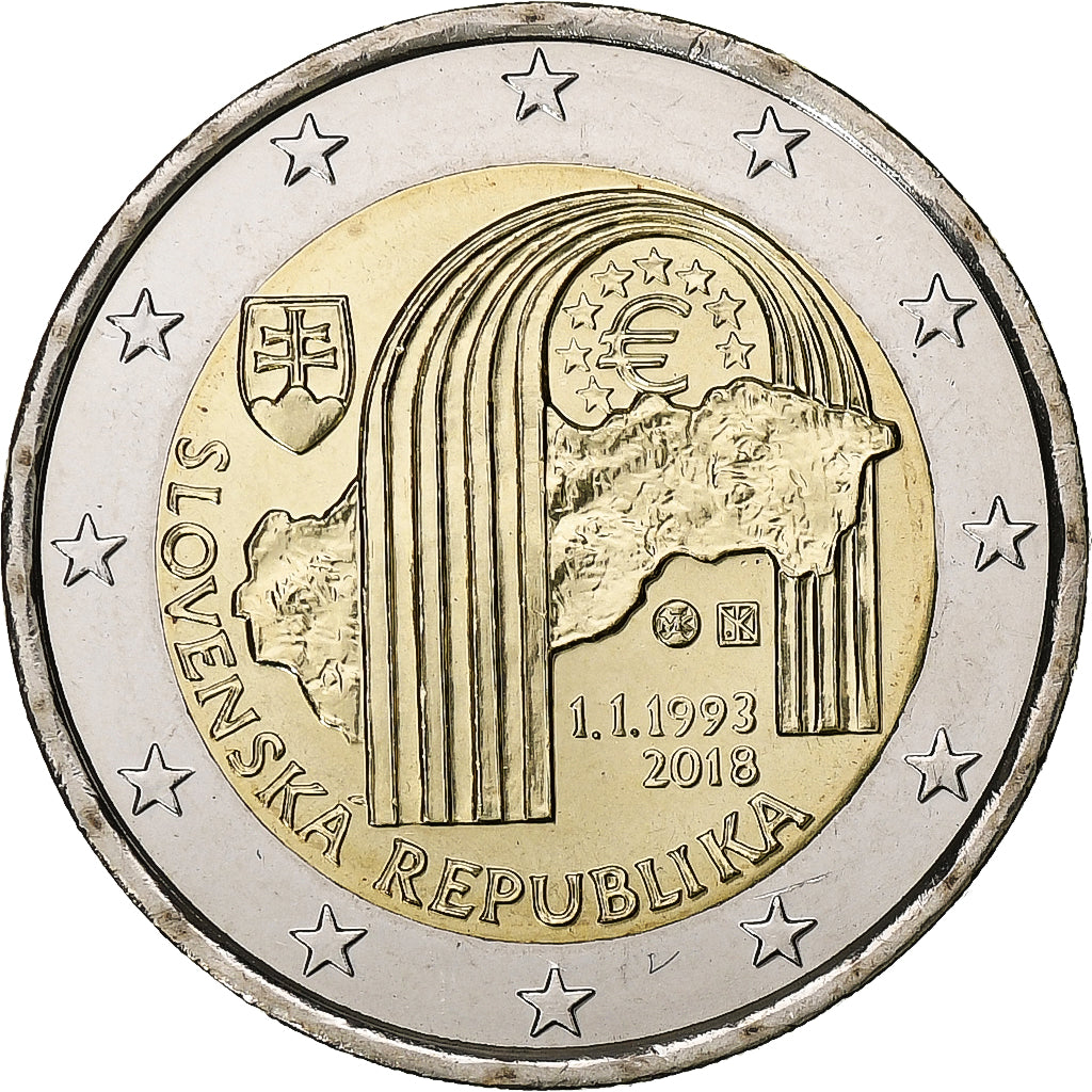 Slovacia, 
  
  2 euro, 
  
  2018