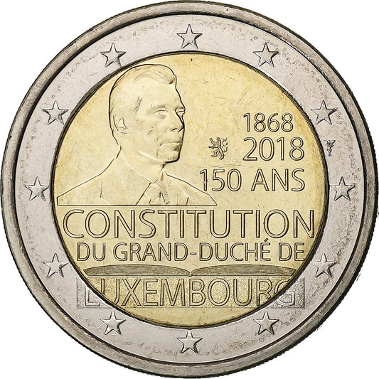 Luxemburg, 
  
  2 euro, 
  
  2018