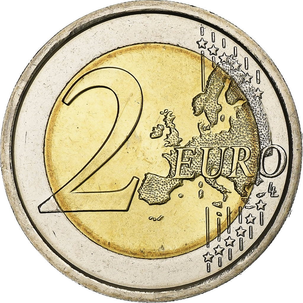 Italia, 
  
  2 euro, 
  
  30 ans Drapeau européen