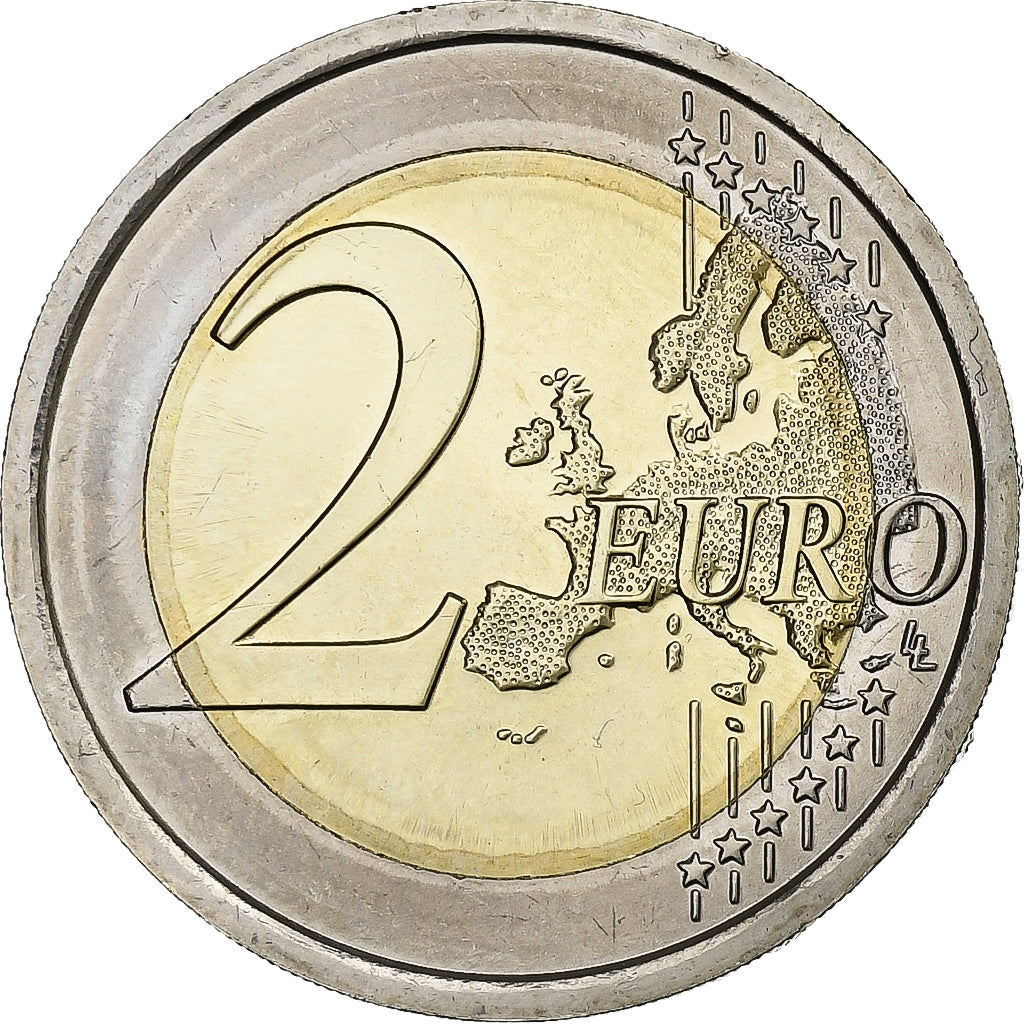 Italia, 
  
  2 euro, 
  
  Leonardo Da Vinci