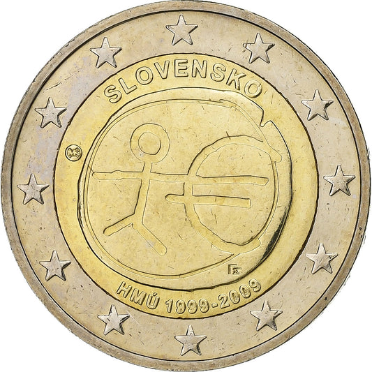 Slovacia, 
  
  2 euro, 
  
  Uniunea Monetară Europeană