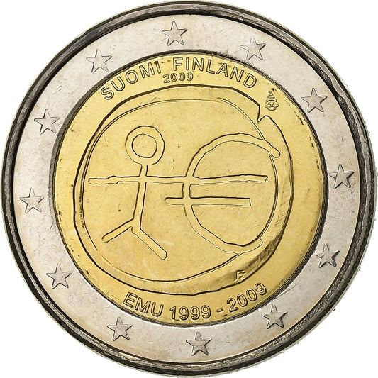 Finlanda, 
  
  2 euro, 
  
  Uniunea Monetară Europeană