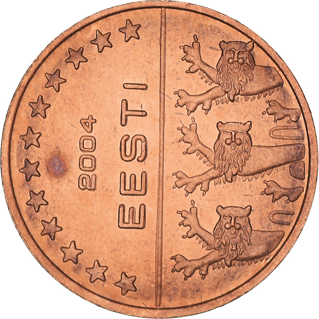 Estonia, 
  
  2 cenți de euro, 
  
  2004