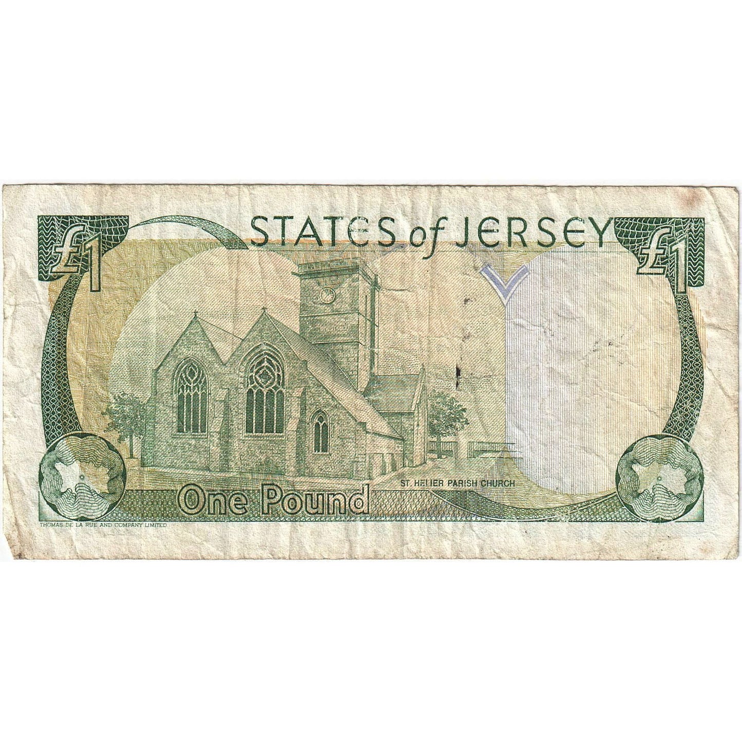 bancnota, 
  
  Jersey, 
  
  1 Lira