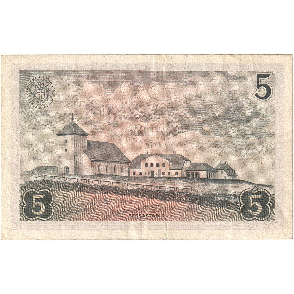 Islanda, 
  
  5 Coroane, 
  
  1957-06-21