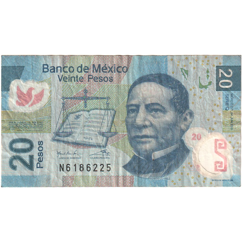 Mexic, 
  
  20 de pesos, 
  
  2006