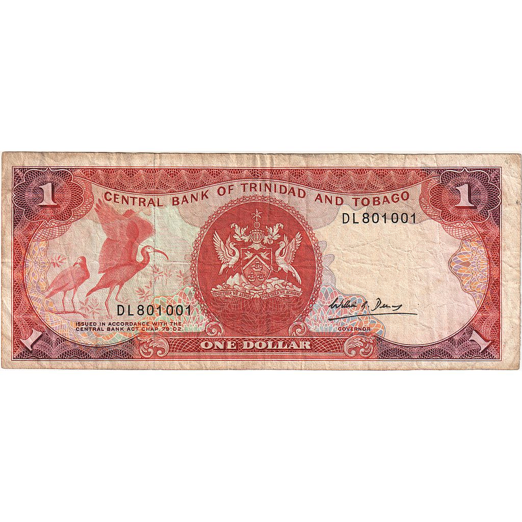 Trinidad și Tobago, 
  
  1 dolar, 
  
  Nedatat (1985)