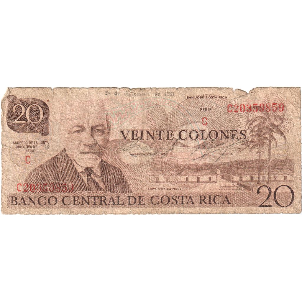 Costa Rica, 
  
  20 de coloane, 
  
  1981-12-24