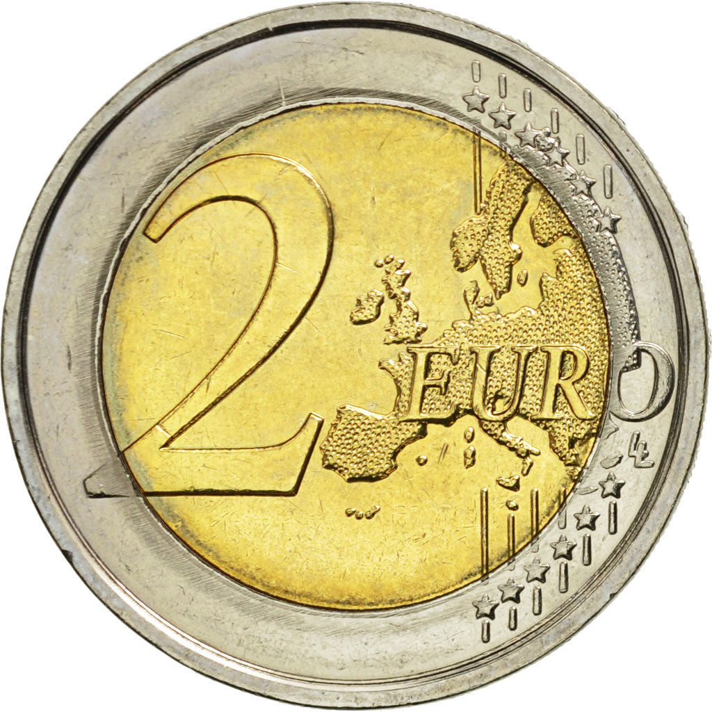 Belgia, 
  
  2 euro, 
  
  10 Jahre Euro