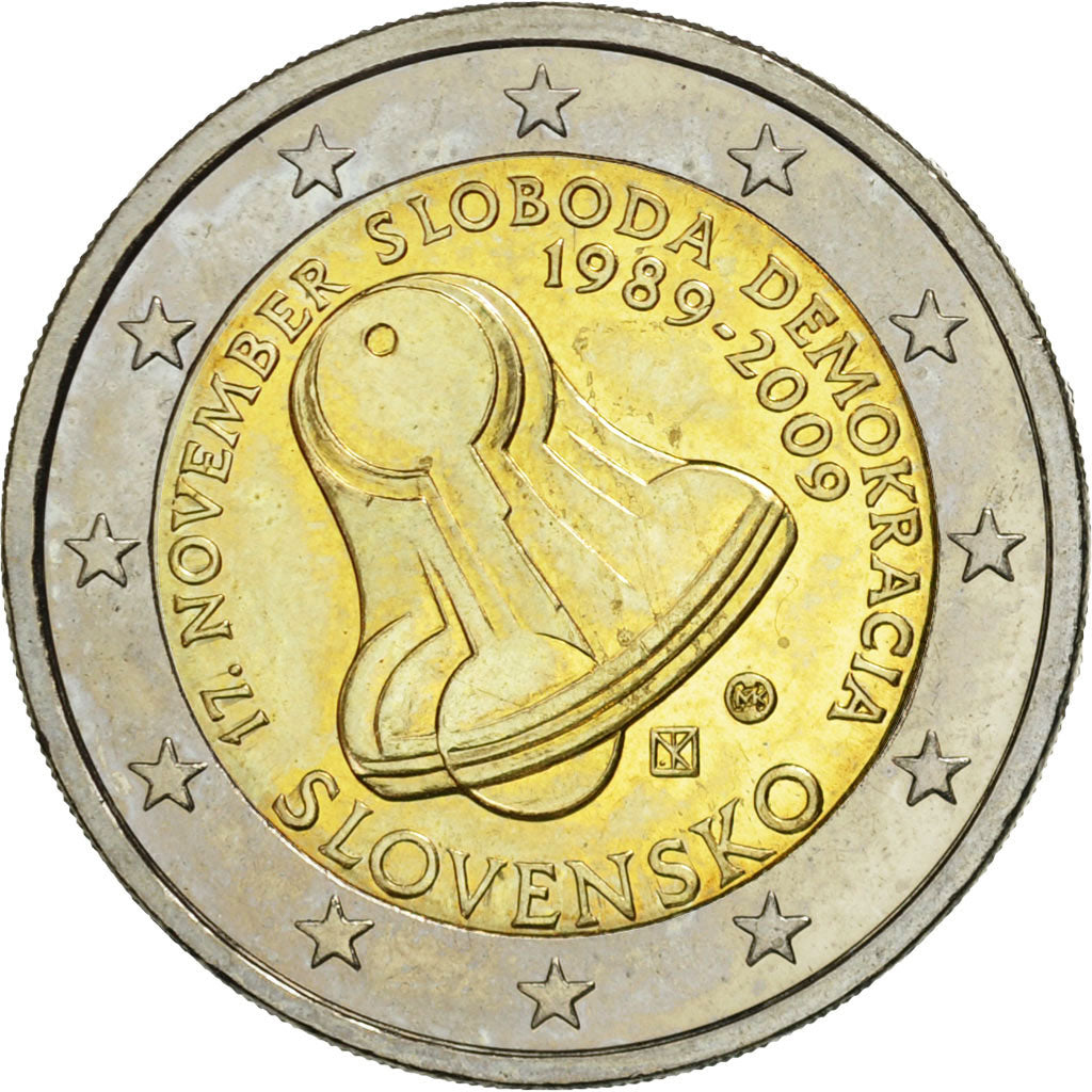 Slovacia, 
  
  2 euro, 
  
  20 de ani