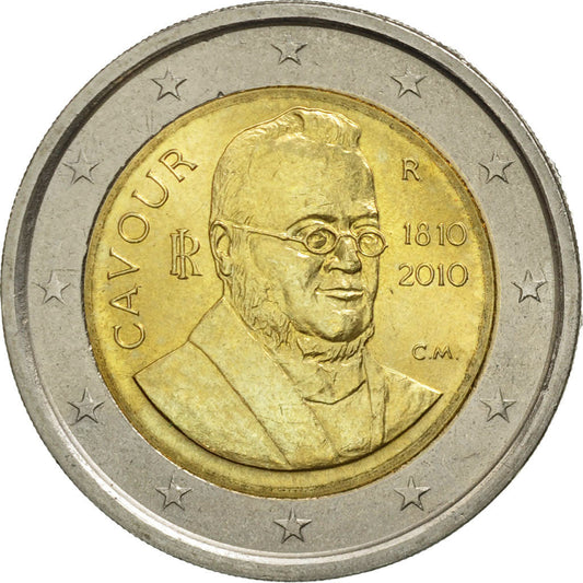 Italia, 
  
  2 euro, 
  
  Camillo Benso