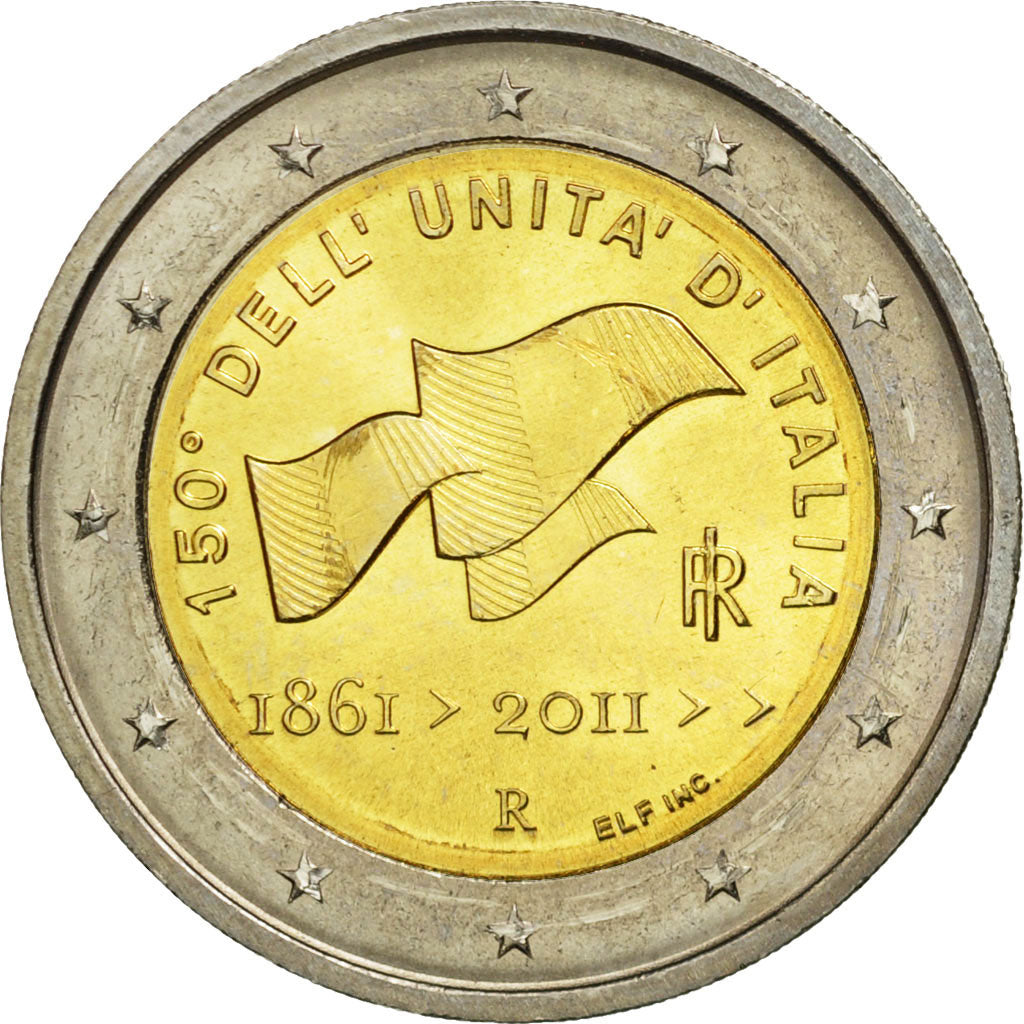 Italia, 
  
  2 euro, 
  
  150 dell unit italia