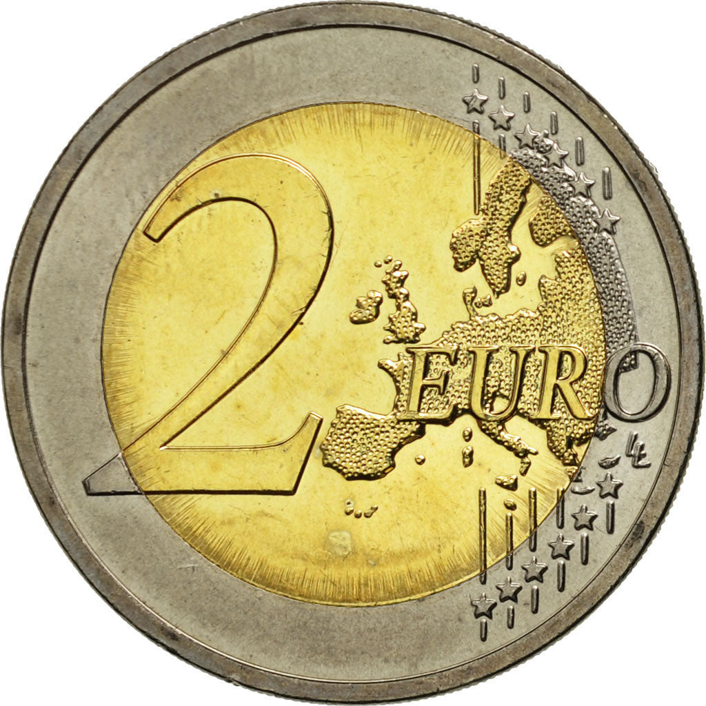 Slovenia, 
  
  2 euro, 
  
  10 ani euro