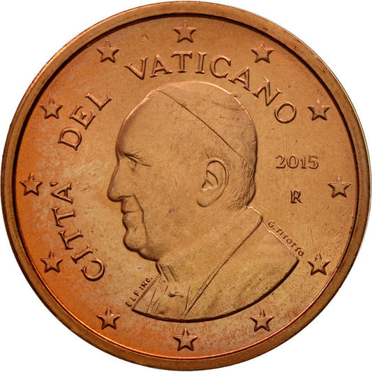 ORAȘUL VATICANULUI, 
  
  2 cenți de euro, 
  
  2015