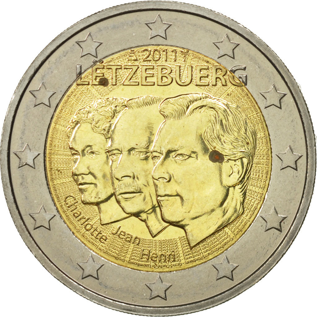 Luxemburg, 
  
  2 euro, 
  
  Jean-locotenent-reprezentant