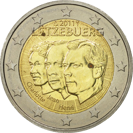 Luxemburg, 
  
  2 euro, 
  
  Jean-locotenent-reprezentant