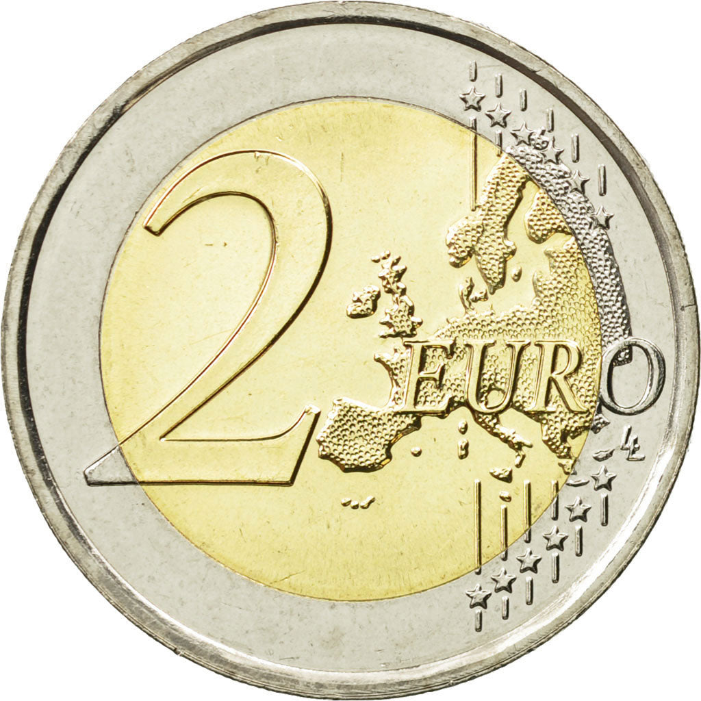 Italia, 
  
  2 euro, 
  
  Portret dublu