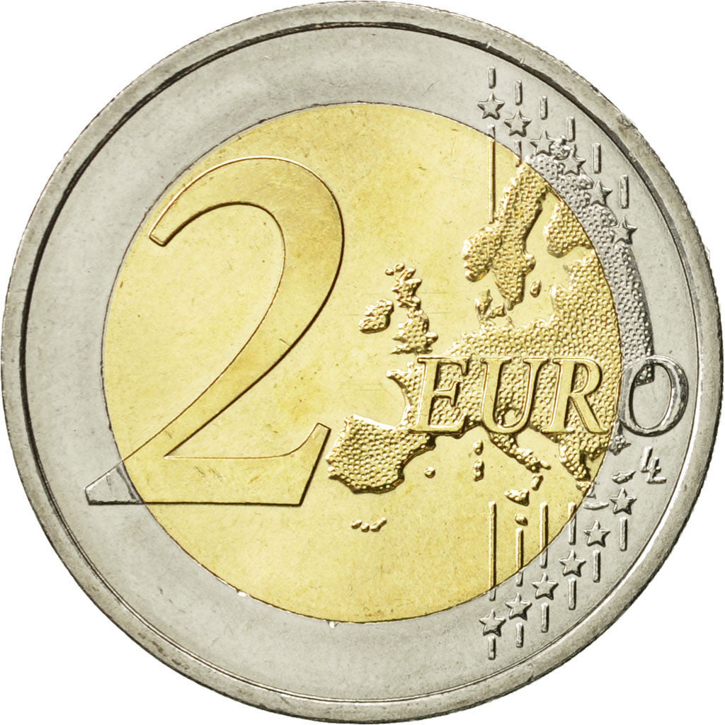 Austria, 
  
  2 euro, 
  
  Drapeau european