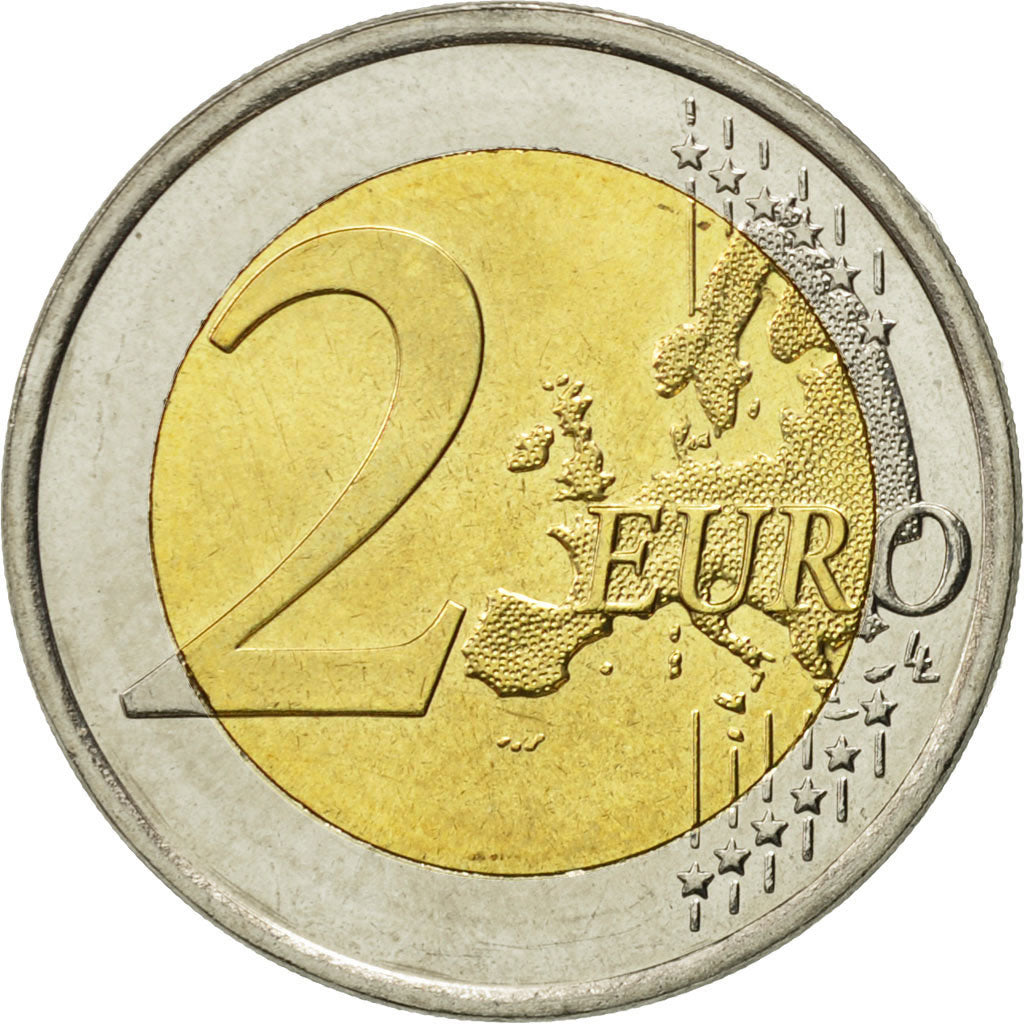 Finlanda, 
  
  2 euro, 
  
  Drapeau european