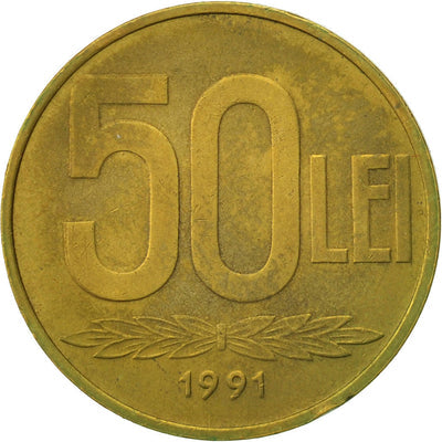 Monedă, 
  
  România, 
  
  50 Lei