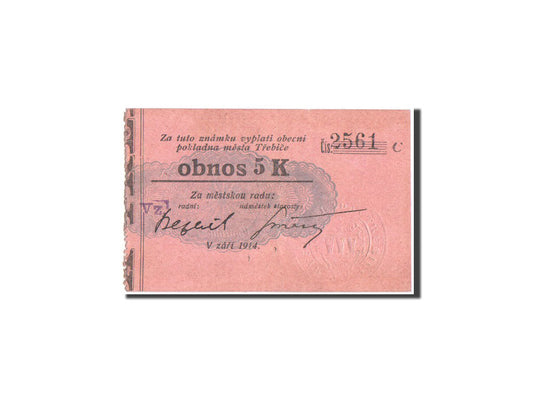 bancnota, 
  
  Republica Cehă, 
  
  5 Korun