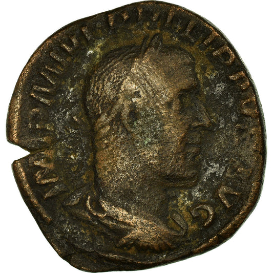 Monedă, 
  
  Filip I, 
  
  Sestertius