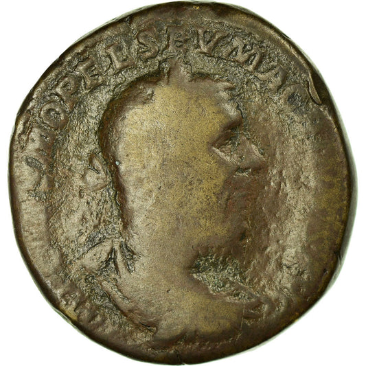 Monedă, 
  
  Macrinus, 
  
  Sestertius