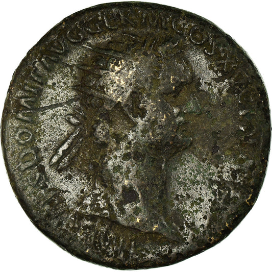 Monedă, 
  
  Domitian, 
  
  Dupondius