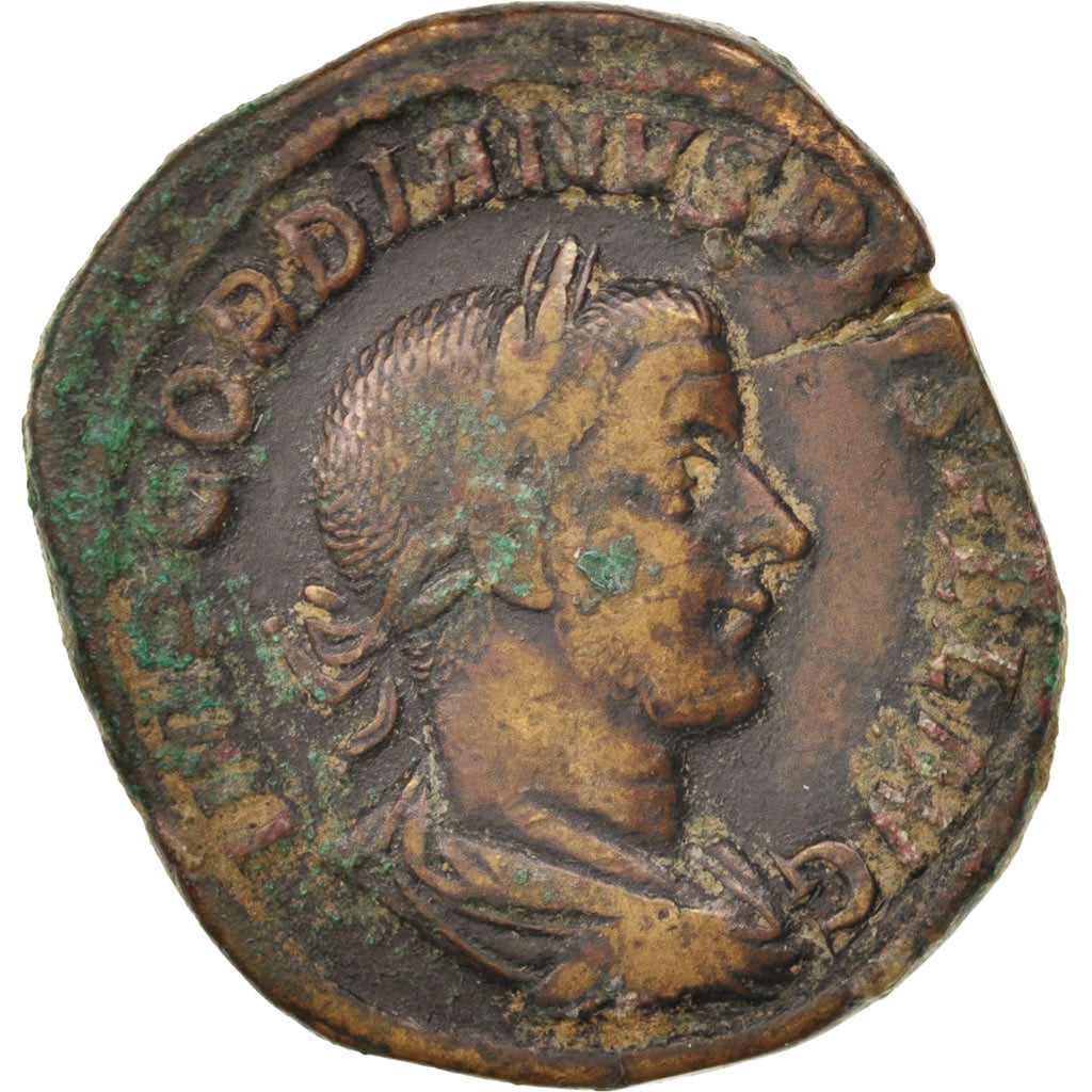 Monedă, 
  
  Gordian III, 
  
  Sestertius