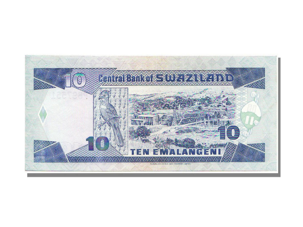 bancnota, 
  
  Swaziland, 
  
  10 Emalangeni