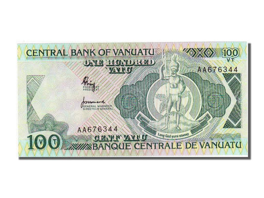 bancnota, 
  
  Vanuatu, 
  
  100 Vatu