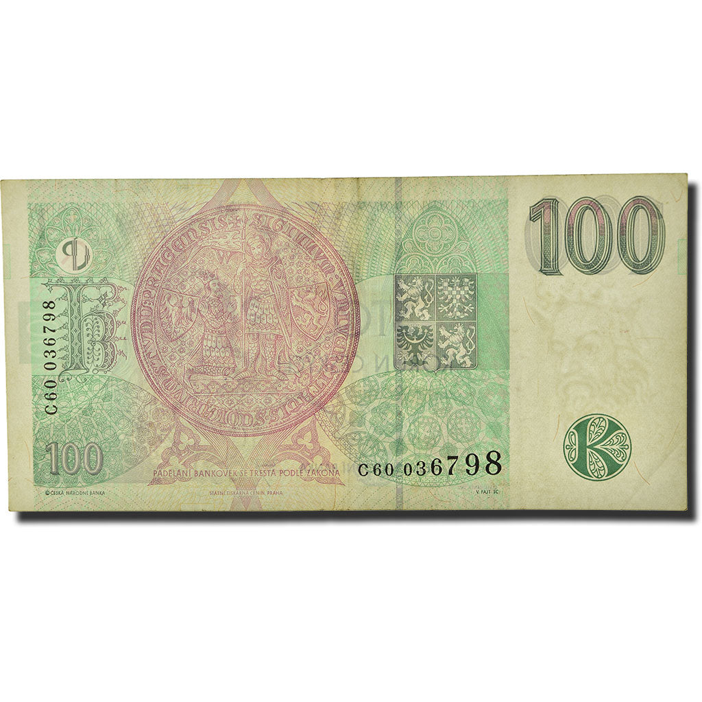 bancnota, 
  
  Republica Cehă, 
  
  100 de coroane