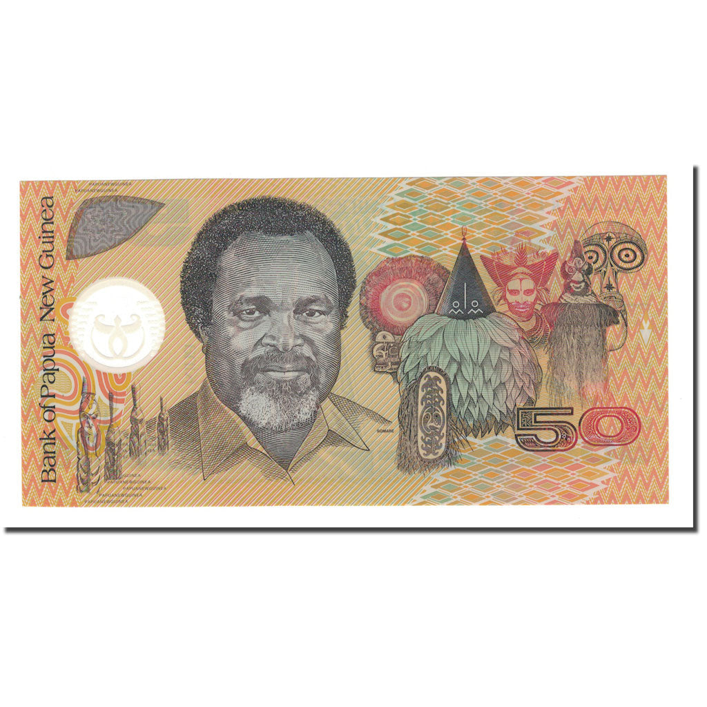 bancnota, 
  
  Papua Noua Guinee, 
  
  50 Kina