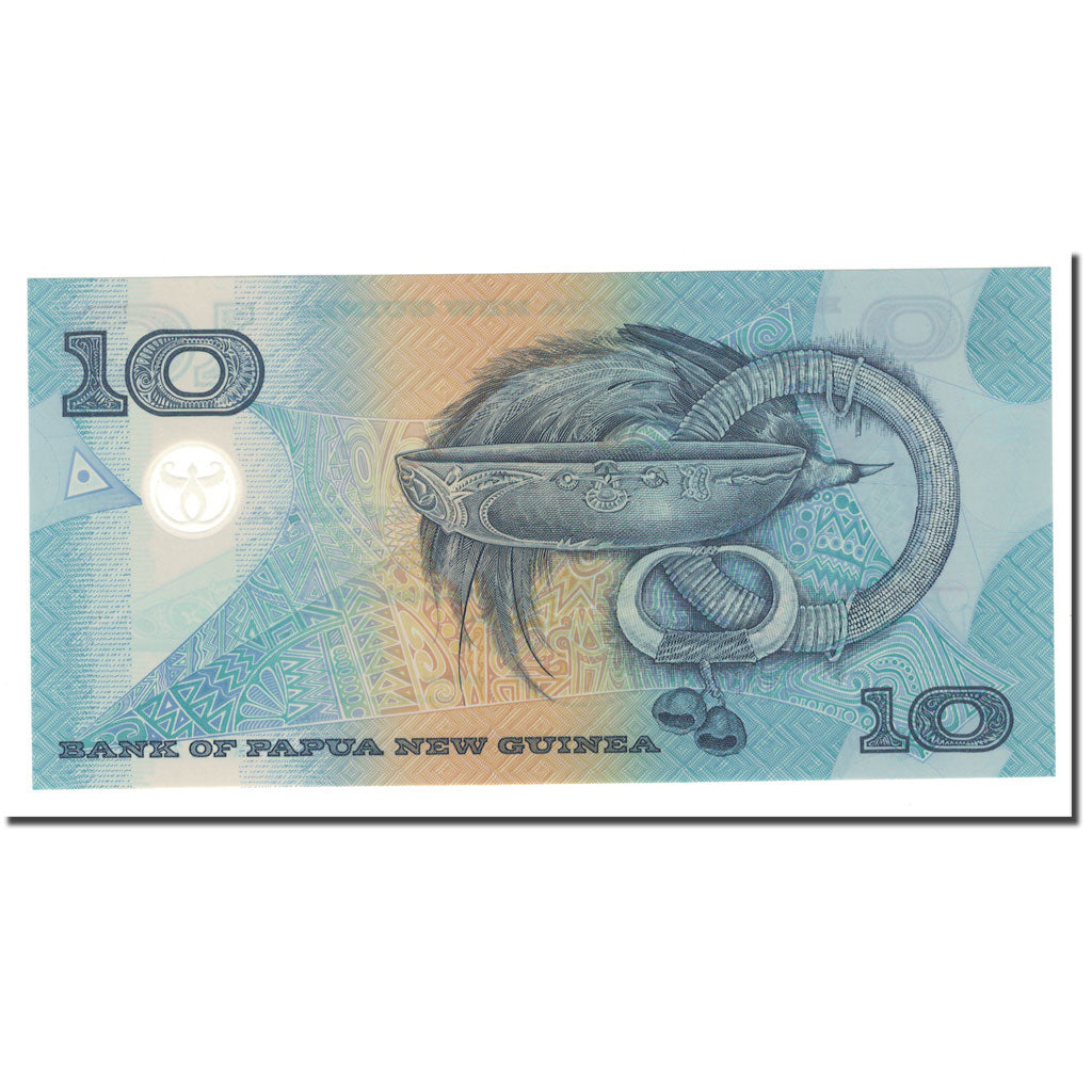 bancnota, 
  
  Papua Noua Guinee, 
  
  10 Kina