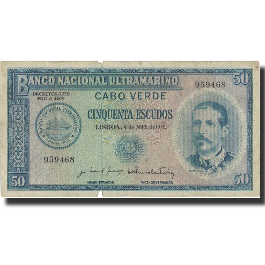 bancnota, 
  
  Capul Verde, 
  
  50 de scude