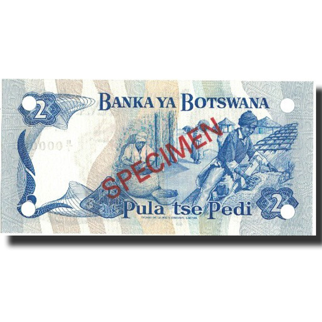 bancnota, 
  
  Botswana, 
  
  2 Pula