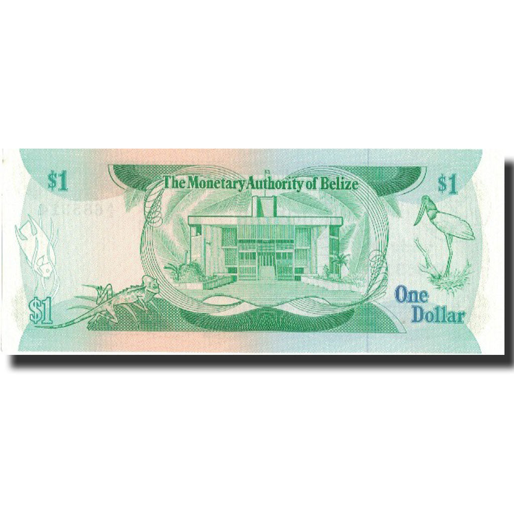 bancnota, 
  
  Belize, 
  
  1 dolar