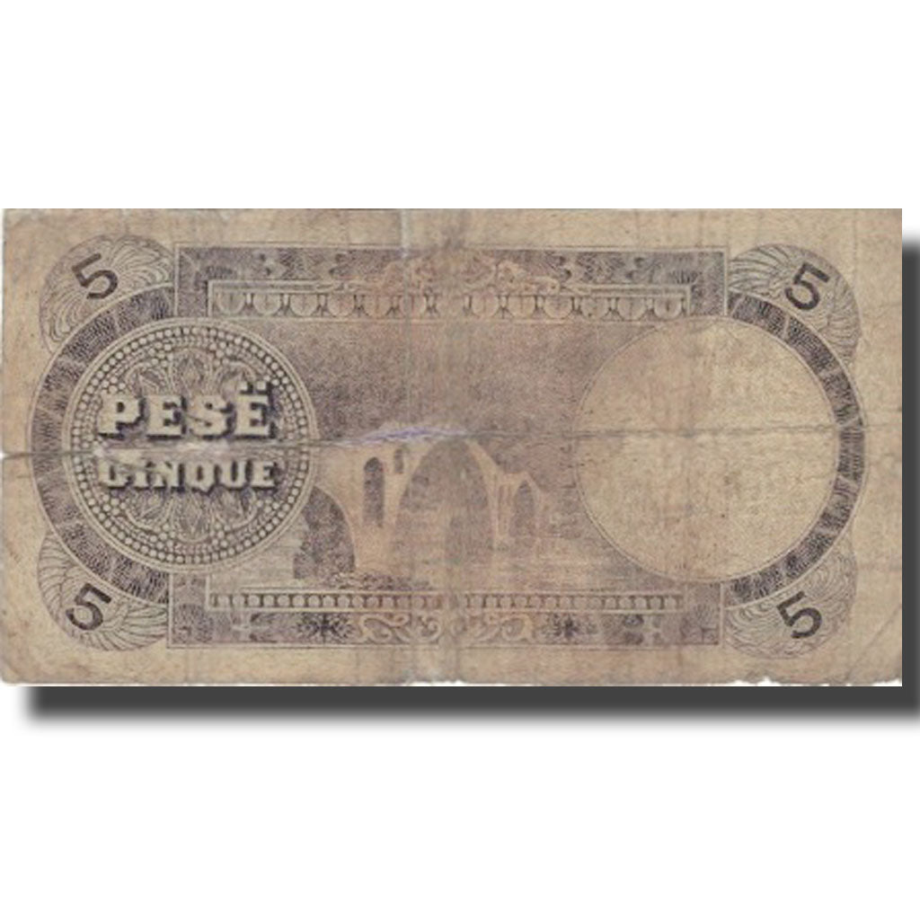 bancnota, 
  
  Albania, 
  
  5 Franka Ari