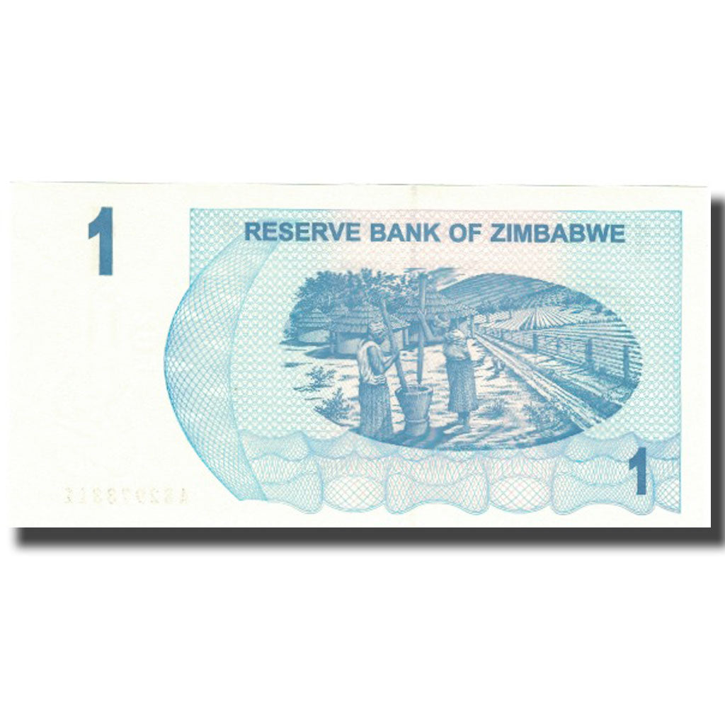 bancnota, 
  
  Zimbabwe, 
  
  1 dolar