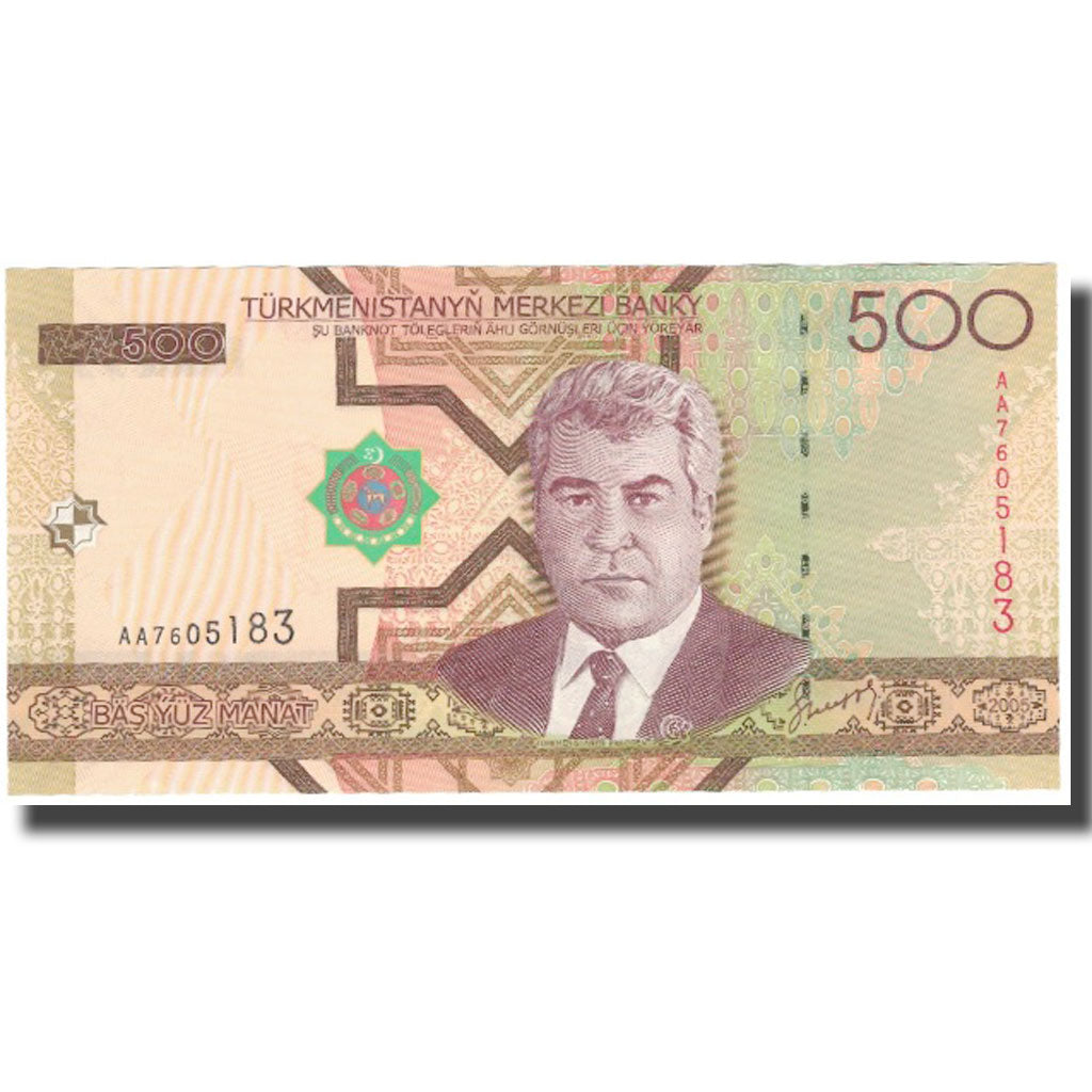 bancnota, 
  
  Turkmanistan, 
  
  500 Manat